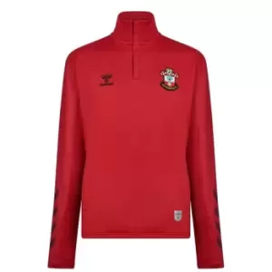 Image of Hummel Southampton FC quarter Zip Sweater Mens - Red