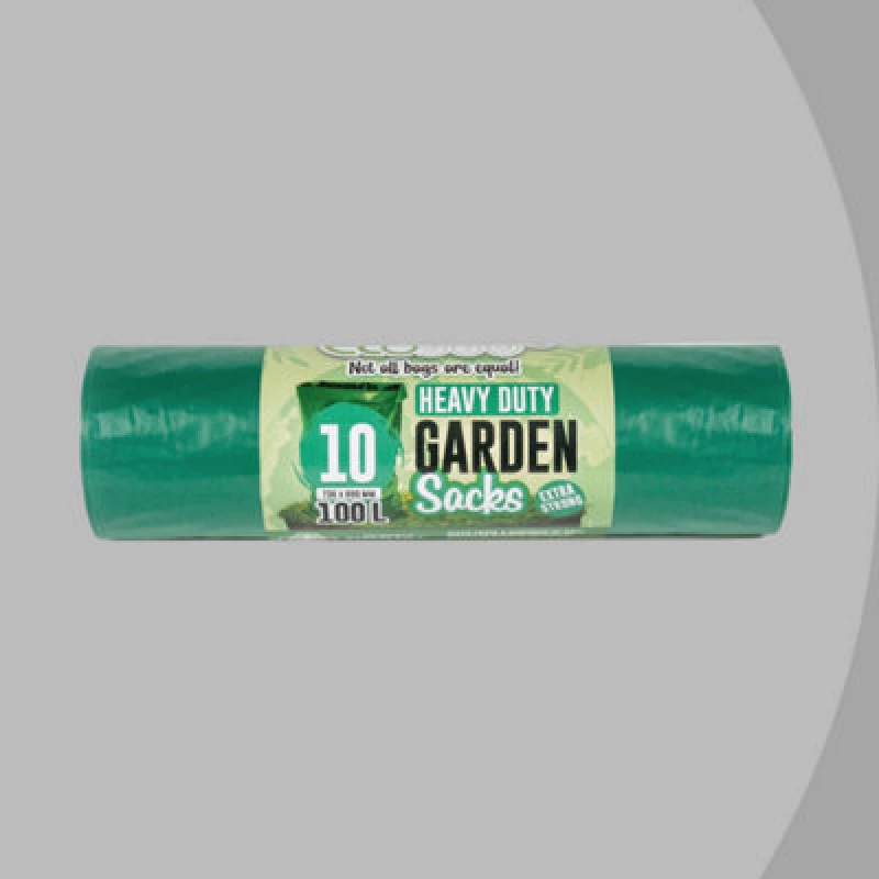Image of Eco Bag 10 Garden Sacks - 100L Green 736 X 990mm