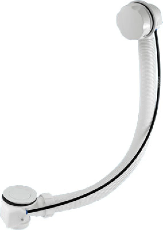 Image of Mcalpine Pub-Wh 1.5" X 70mm Polished Stainless Steel Flange Pop-Up Bath Waste And Overflow - Centre Pin Model