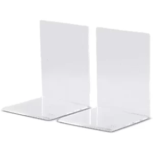 Image of Maul Acrylic Transparent Bookends 10 x 10 x 8cm (2 Pack)