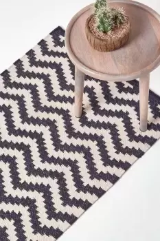 Image of Casablanca Handwoven Cotton Kilim Hall Runner, 66 x 200 cm