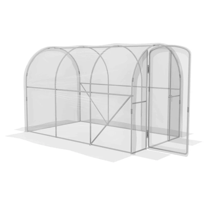 Image of Outsunny Polytunnel Greenhouse w/ PE Cover 3 x 2 x 2m, Clear 84H-004V00CR