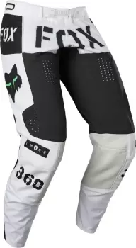 Image of FOX 360 Nobyl Motocross Pants, black-white, Size 36, black-white, Size 36