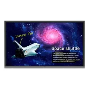 Image of Benq RE8601 interactive whiteboard 2.18 m (86") 3840 x 2160 pixels Touch Screen Black RF Wireless