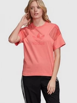 Image of Adidas Originals Bellista Short Sleeve T-Shirt - Pink