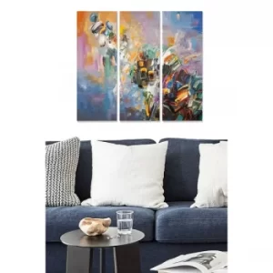 Image of MDF1099772342 Multicolor Decorative MDF Painting (3 Pieces)