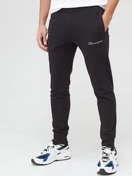 Image of Champion Small Logo Joggers - Black, Size 2XL, Men
