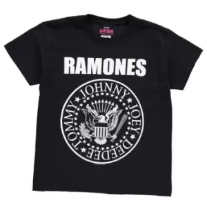 Image of Official Ramones T Shirt Junior - Black