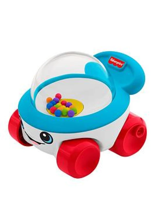 Image of Fisher-Price Corn Popper Vehicle Push-Along Toy with Sounds for Baby & Toddler