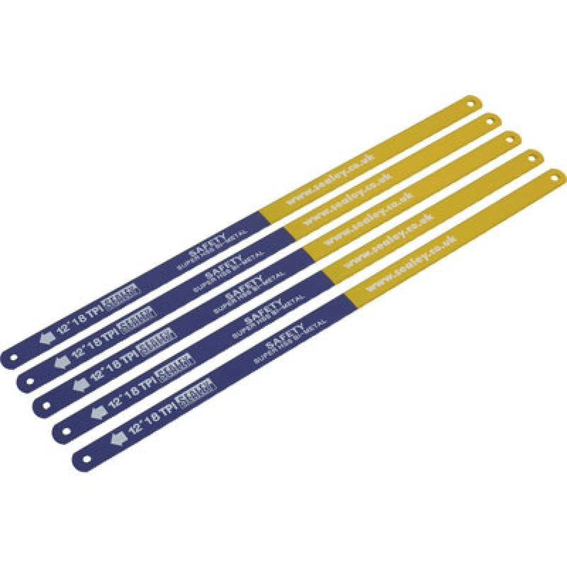 Image of Loops 5 PACK 300mm Flexible Bi-Metal HSS Hacksaw Blade - 18 TPI Pitch - Saw Power Tool Multi