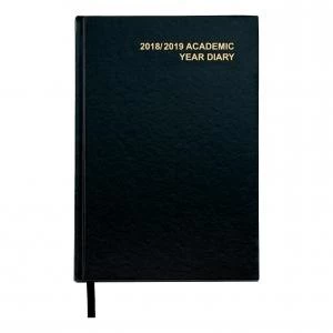 Image of Office 201819 Academic Diary Week to View A5 Black 941000
