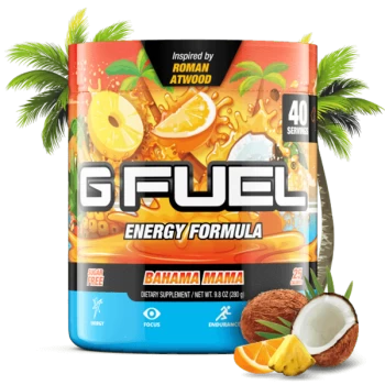 Image of G Fuel Roman Atwood Bahama Mama Tub (40 Servings) Elite Energy and Endurance Formula