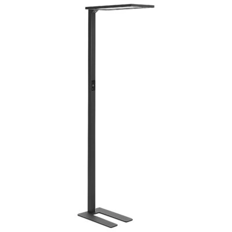 Image of Beliani LED Floor Lamp Orion With Motion Sensor Metal Black