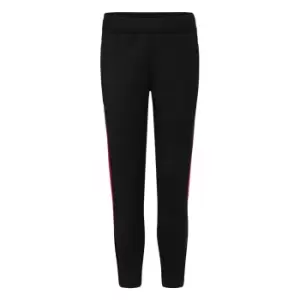 Image of Finden & Hales Childrens/Kids Boys Knitted Tracksuit Pants (9/10 Years) (Black/Red)