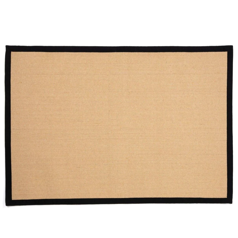 Image of Esselle Swinton Sisal Jute Boucle 160x230cm Black Rug Black unisex One Size