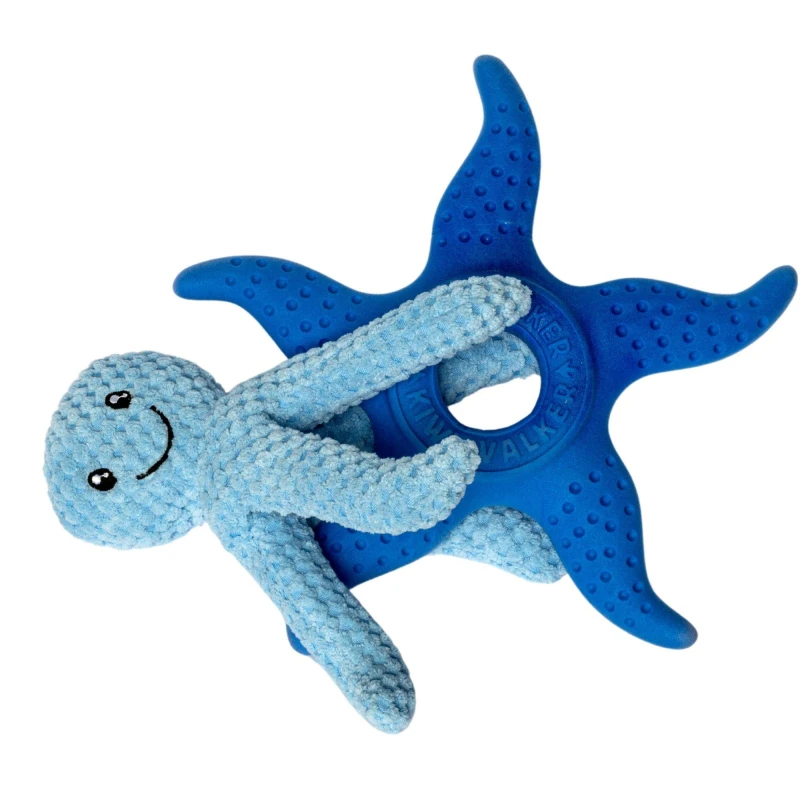 Image of Kiwi Walker Lets Play Blue Octopus & Starfish Blue unisex one size