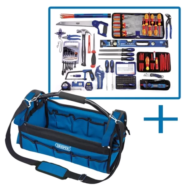 Image of Draper Electricians Tote Bag Tool Kit