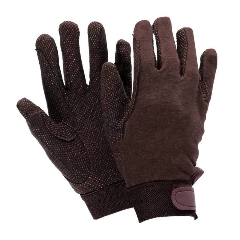 Image of Dublin Dublin Track Riding Gloves in Brown Size: Medium Brown M Unisex 5059000351518