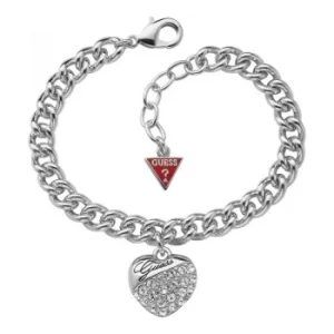 Image of Ladies Guess Rhodium Plated Bracelet