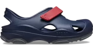 Image of Crocs Toddler All-Terrain Fisherman Sandals Kids Navy / Pepper C7