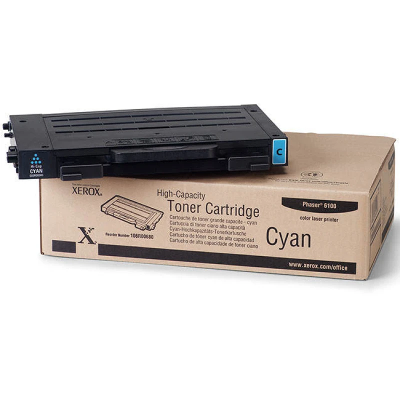 Image of Xerox 106R00680 Toner cyan high-capacity. 5K pages/5% for Xerox Phaser