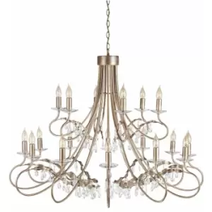 Image of Loops - 18 Bulb Chandelier Hanging Pendant LIght Silver/Gold LED E14 60W Bulb