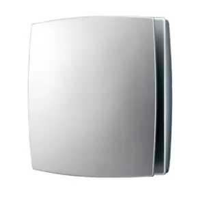 Image of HIB Breeze Timer Fan Matt Silver 152 x 152 x 126mm 31300