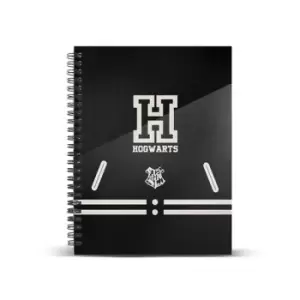 Image of Harry Potter Notebook A4 Hogwarts Black
