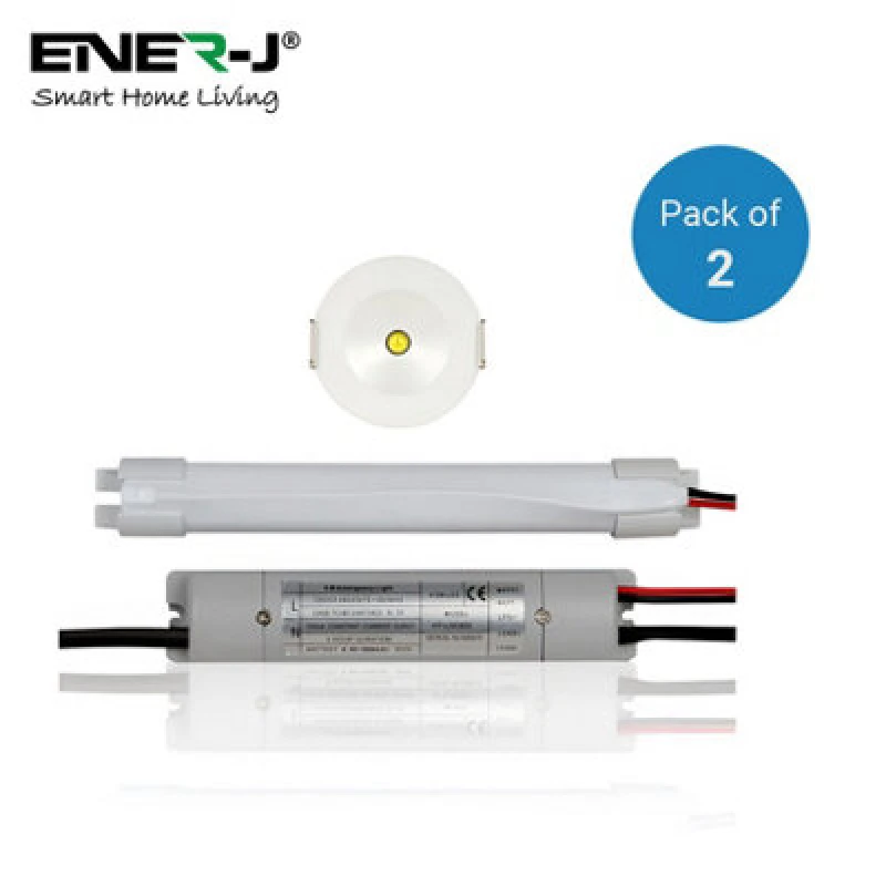 Image of Ener-J Pack Of 2, 3W Emergency LED Downlight