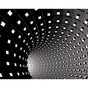 Image of ohpopsi Infinity Wall Mural Black 14.4m L