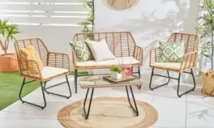 Image of Neo 4 Piece Cream Bamboo Garden Set