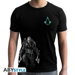 Image of Assassins Creed - Viking Mens Medium T-Shirt - Black