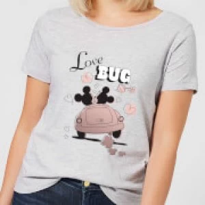 Image of Disney Mickey Mouse Love Bug Womens T-Shirt - Grey - M