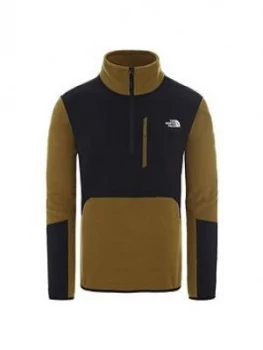 Image of The North Face Glacier Pro 1/4 Zip Fleece - Green/Black