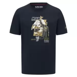 Image of 2022 Red Bull Verstappen Tribute Graphic T-Shirt (Navy)