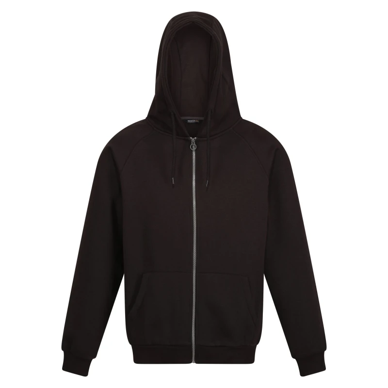 Image of Regatta Professional Mens Full Zip Hoodie in Black Size: XS Black Male XS