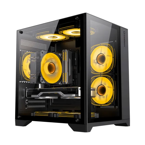 Image of GameMax Infinity Mini Mini Tower Gaming Case - Black