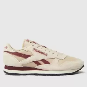 Image of Reebok Beige Classic Leather Trainers