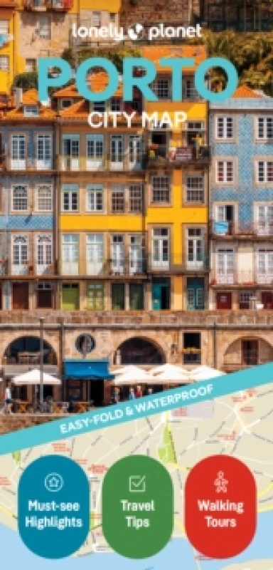 Image of Lonely Planet Porto City Map : Durable, Waterproof, Easy-Fold Planning Map with Attractions & Walking Tours Sheet map, folded
