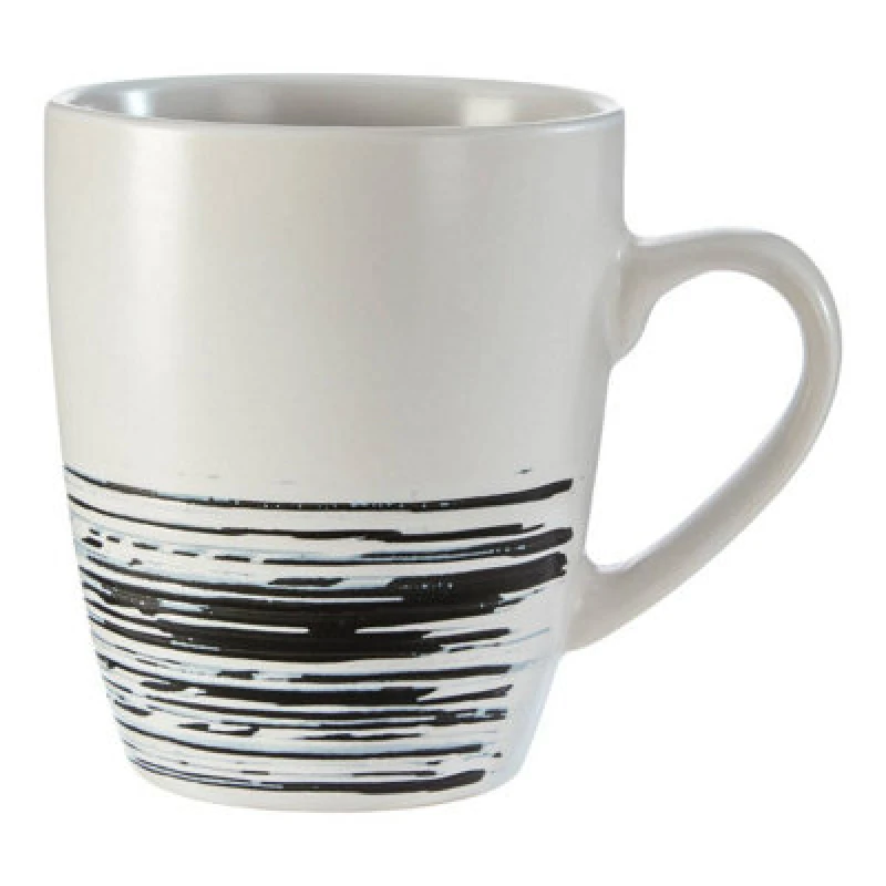 Image of Premier Housewares Middag Set Of 4 White And Bark Effect Mugs White unisex
