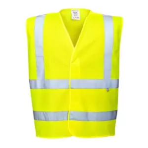 Image of Biz Flame Hi Vis FR Treated Flame Retardant High Vis Vest Yellow L / XL