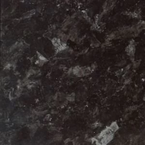 Image of IT Kitchens Ebony granite Gloss Black Granite effect Worktop edging tape L3m