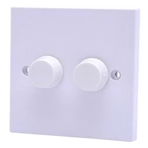 Image of Power Pro 1 way Double White Dimmer switch