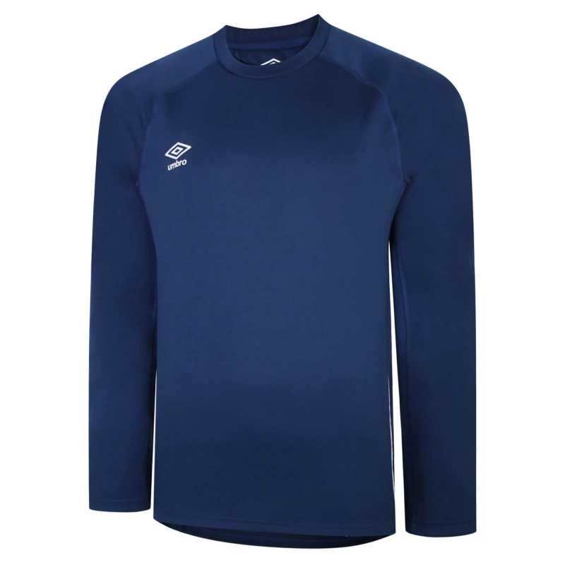 Image of Umbro Umbro Men Knitted Raglan Rugby Drill Top in Navy Size: Small Navy S Male 5063425875283