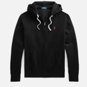 Image of Polo Ralph Lauren Mens Rl Fleece Zip-Through Hoodie - Polo Black - S