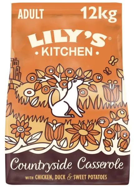 Image of Lily's Kitchen Chicken and Duck Countryside Casserole Dry Dog Food 12kg