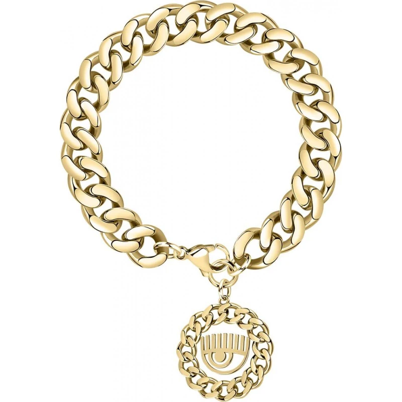 Image of Chiara Ferragni Womens J19AUW37 Bracelet in Gold Gold Female One Size