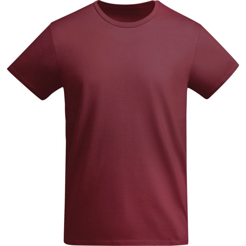 Image of ROLY ROLY Men Breda Plain T-Shirt in Dark Red Size: Small Dark Red S Male 5063527037466