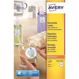 Image of Original Avery Special High Visibility Labels Round