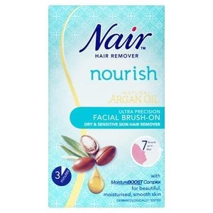 Image of Nair Face Brush On Hair Removal Cream 50ml